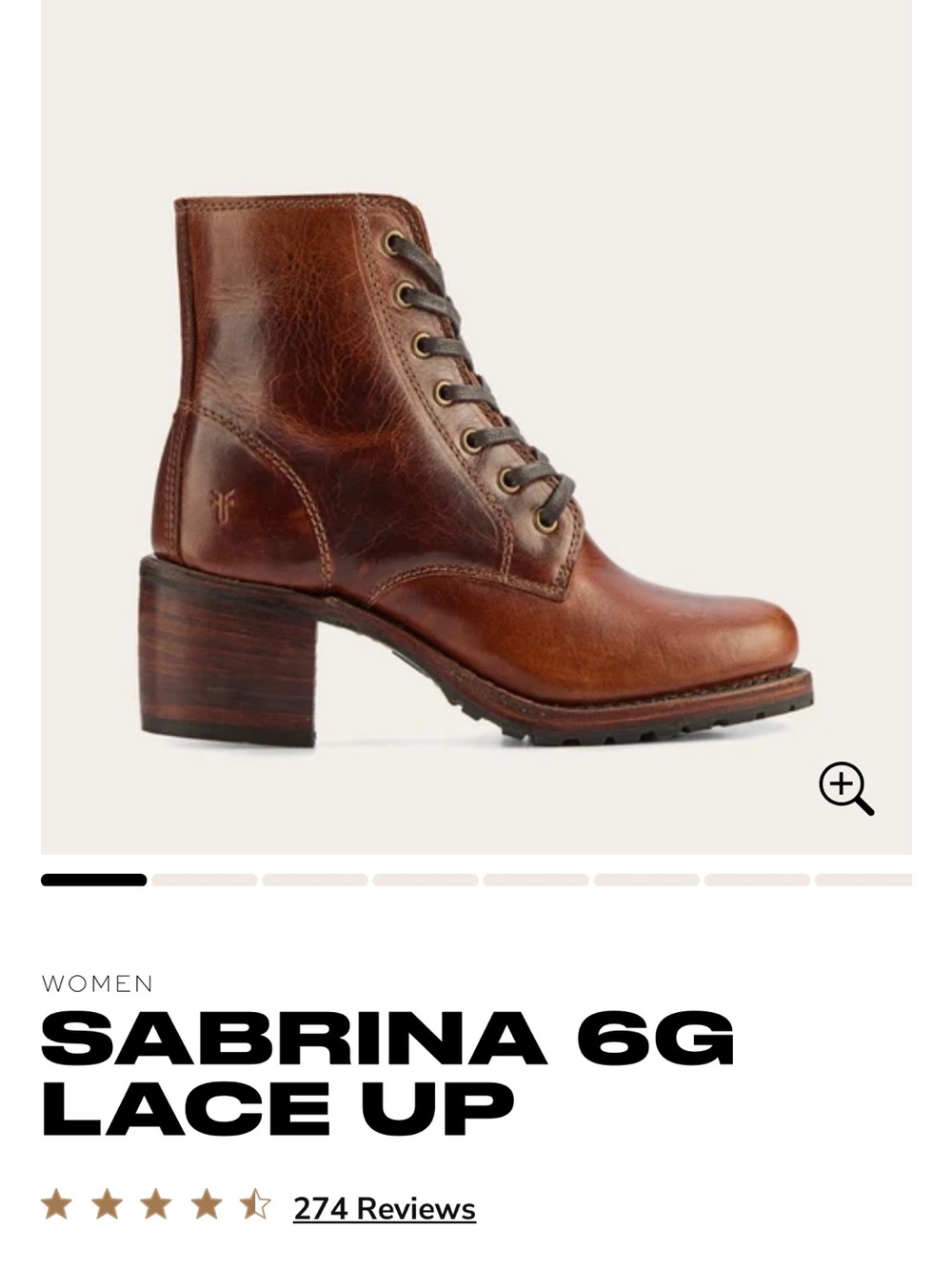 Frye Women’s Sabrina 6G Lace Up Boots